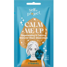 Selfie Project Calm Me Up with blue glitter kasvonaamio