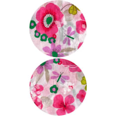 Artgeist Pink Meadow - Circle fototapetti