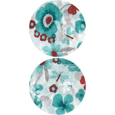 Artgeist Turquoise Meadow - Circle fototapetti