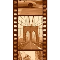 Artgeist New York - Collage (Sepia) fototapetti