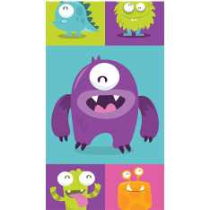 Artgeist Lovely Monsters fototapetti