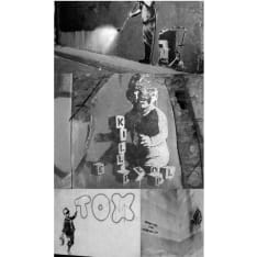 Artgeist Banksy - Grey Collage fototapetti