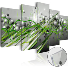 Acrylic Print - Green Rhythm [Glass]