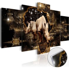 Artgeist Golden Rhino  akryylilasitaulusetti