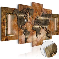Artgeist Steel Map  akryylilasitaulusetti