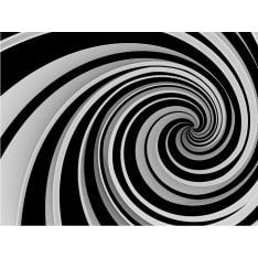 Artgeist Black and white swirl fototapetti