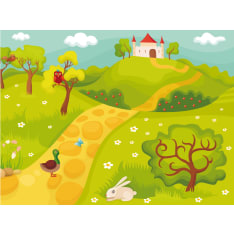 Artgeist Polku maaginen linna fototapetti