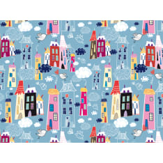 Artgeist Kaupunki keskuudessa pilviä fototapetti