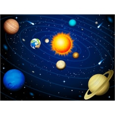 Artgeist Aurinkokunta fototapetti