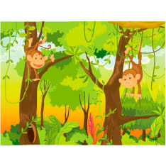 Artgeist jungle - monkeys fototapetti
