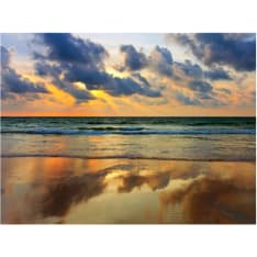 Artgeist Värikäs auringonlasku yli meren fototapetti