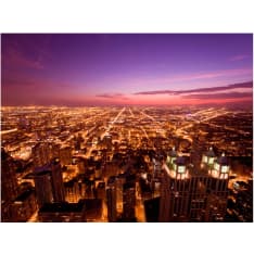 Artgeist Chicago yöllä fototapetti