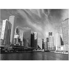 Artgeist Chicago Skyline (musta ja valkoinen) fototapetti