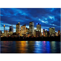 Artgeist Ilta pilvet yli Sydney fototapetti