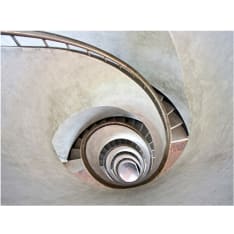 Artgeist White spiral stairs fototapetti