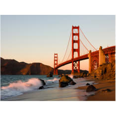Artgeist Golden Gate Bridge - sunset, San Francisco fototapetti