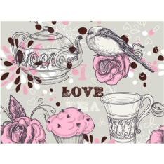 Artgeist Afternoon tea fototapetti