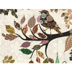 Artgeist Puun oksa bird (tilkkutäkki) fototapetti