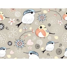 Artgeist Luonnollinen kuvio lintujen kanssa fototapetti