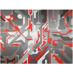 Artgeist Tiivistelmä geometrinen polut fototapetti