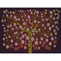 Artgeist puu (Suuntavat) fototapetti