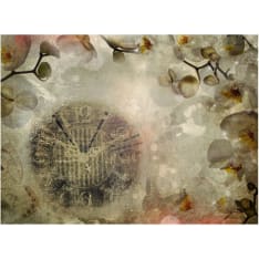 Artgeist clock (vintage) fototapetti