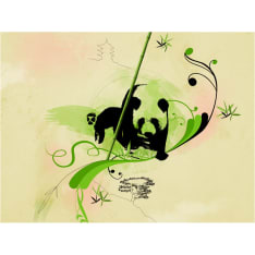 Artgeist Giant panda bambu metsä fototapetti