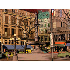 Artgeist Walk through the French square fototapetti
