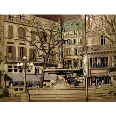 Artgeist Parisian suihkulähde fototapetti