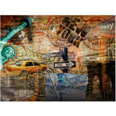 Artgeist New York: Statue of Liberty, Brooklyn Bridge... fototapetti