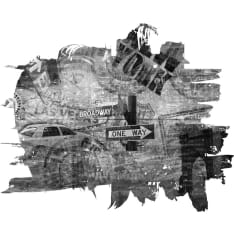 Artgeist Blackandwhite New York collage fototapetti