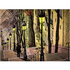 Artgeist Lonely walk through Montmartre fototapetti