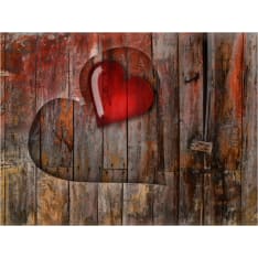 Artgeist Sydän puinen tausta fototapetti