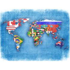 Artgeist Flags of countries fototapetti