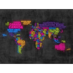 Artgeist map, Italian - colors fototapetti