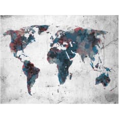 Artgeist World map on the wall fototapetti