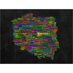 Artgeist Kartta Puola fototapetti