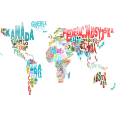 Artgeist map - world (in polish) fototapetti