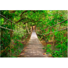 Artgeist Bridge Amid Greenery fototapetti