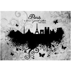 Artgeist Paris Is Always A Good Idea - Black white fototapetti