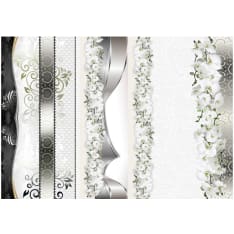 Artgeist Parade Of Orchids In Shades Of Gray fototapetti