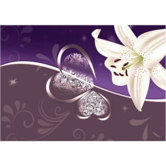 Artgeist Lily In Shades Of Violet fototapetti