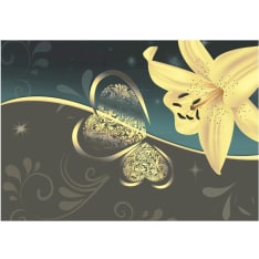 Artgeist Lily In Shades Of Gray fototapetti