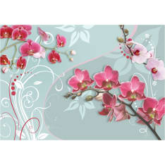 Artgeist Pink Orchids - Variation Ii fototapetti