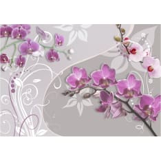 Artgeist Flight Of Purple Orchids fototapetti