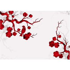 Artgeist Red Bush fototapetti