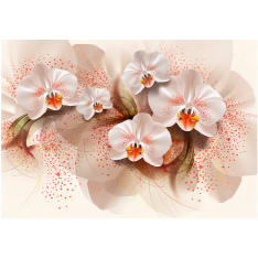 Artgeist Pale Yellow Orchids fototapetti