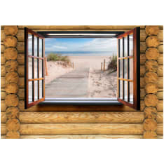 Artgeist Beach Outside The Window fototapetti