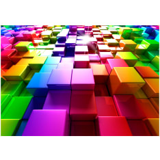 Artgeist Colored Cubes fototapetti