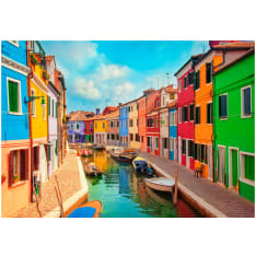 Artgeist Colorful Canal In Burano fototapetti